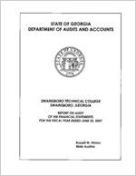 Swainsboro Technical College, Swainsboro, Georgia, report on audit of the financial statements for the fiscal year ended June 30, 2007