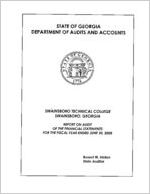 Swainsboro Technical College, Swainsboro, Georgia, report on audit of the financial statements for the fiscal year ended June 30, 2008