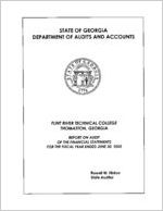 Flint River Technical College, Thomaston, Georgia, report on audit of the financial statements for the fiscal year ended June 30, 2005