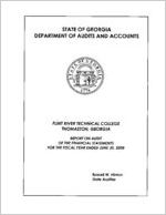 Flint River Technical College, Thomaston, Georgia, report on audit of the financial statements for the fiscal year ended June 30, 2008