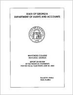 Waycross College, Waycross, Georgia, report on review of the financial statements for the fiscal year ended June 30, 2003