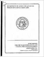 Audit report, for the year ended June 30, 1997, Coastal Health Management Associates, Inc., Home Office, Nursing Facilities Services Program [June 30, 1997]