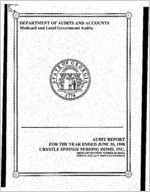 Audit report, for the year ended June 30, 1998, Crystle Springs Nursing Home, Medicaid provider no. 00448456A, Nursing Facilities Services Program [June 30, 1998]