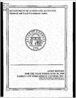 Audit report, for the year ended June 30, 1998, Family Life Enrichment Centers, Inc., Medicaid provider no. 00212814A, Nursing Facilities Services Program [June 30, 1998]