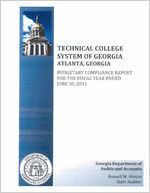 Technical College System of Georgia, Atlanta, Georgia, budgetary compliance report for the fiscal year ended June 30, 2011 [June 30, 2011]