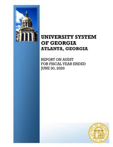 University System of Georgia, Atlanta, Georgia, report on audit for fiscal year ended 2020 June 30
