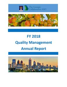 Quality management annual report, FY 2018