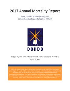 Annual mortality report : New Options Waiver (NOW), Comprehensive Supports Waiver (COMP), 2017
