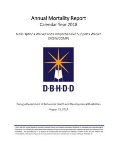 Annual mortality report : New Options Waiver (NOW), Comprehensive Supports Waiver (COMP), 2018
