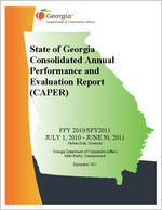 State of Georgia consolidated annual performance and evaluation report (CAPER), July 1, 2010 - June 30, 2011