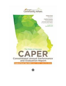 Consolidated annual performance and evaluation report 2015-2016