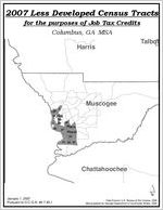 2007 less developed census tracts for the purposes of job tax credits- Columbus, GA MSA