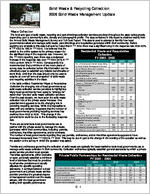 Solid waste & recycling collection 2006 solid waste management update [2006]