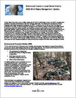 Grants and loans to local governments ... solid waste management update [July 2009]