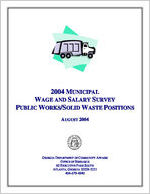 2004 municipal wage and salary survey: public works/solid waste positions