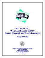 2013 municipal wage and salary survey: public works/solid waste positions