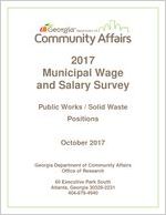 Wage and salary survey. Public works/solid waste positions, 2017
