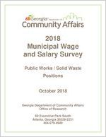 Wage and salary survey. Public works/solid waste positions, 2018