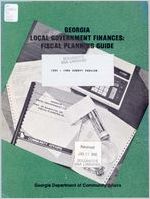 Georgia local government finances, fiscal planning guide. County version, 1985-1986