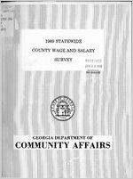 1989 Statewide county wage and salary survey
