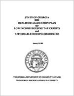 State of Georgia, 2001 qualified allocation plan for low income housing tax credits and affordable housing resources [Jan. 2001]