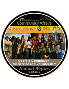 Georgia Commission for Service and Volunteerism annual report 2014-2015