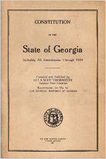 Constitution of the state of Georgia including all amendments through 1924 [1925]