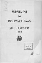 Insurance laws of the State of Georgia, 1956