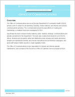 A snapshot of the Office of Communications