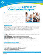 An overview of the Community Care Services Program [Jan. 2012]