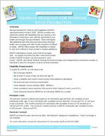 A snapshot of the Georgia Medicaid for Workers with Disabilities: a program of the Georgia Department of Community Health [Jan. 2010]
