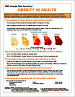 Georgia data summary. Obesity in adults