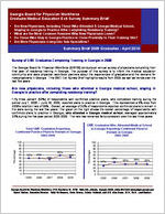 Georgia Board for Physician Workforce, graduate medical education exit survey summary brief: 2009 graduates - April 2010 [Apr. 2010]