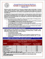 Spotlight on graduate medical education [Feb. 2010]