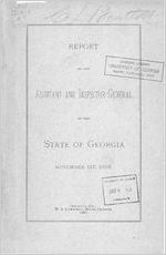 Report of the adjutant and inspector-general of the state of Georgia, 1888