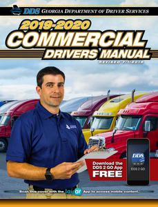 Commercial drivers manual, revised 2019 July 1