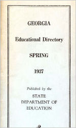 Georgia educational directory spring 1937 [Apr. 1937]