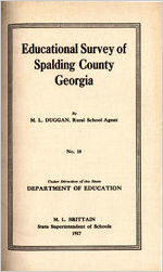 Educational survey of Spalding County, Georgia