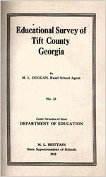 Educational survey of Tift County, Georgia