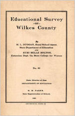 Educational survey of Wilkes County