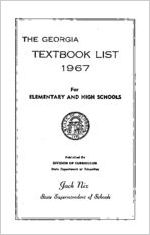 Georgia textbook list 1967 for elementary and high schools [1967]