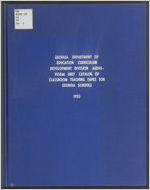 Catalog of classroom teaching tapes for Georgia schools [No. 1 (Jan. 1955)]