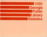 1986 Georgia public library statistics [Dec. 1986]