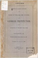 Report of the Board of Trustees and officers of the Georgia Institution for the Education of the Deaf and Dumb, 1888 October 1 - 1890 September 30