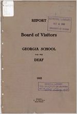Report of Board of Visitors to the Georgia School for the Deaf, 1912