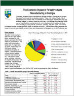 Economic impact of forest products manufacturing in Georgia [summary fact sheet]