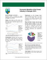 Economic benefits of the forest industry in Georgia 2013 : [summary fact sheet]