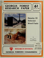 Density of selected wood fuels / by Robert A. Harris and Douglas R. Phillips