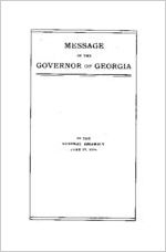 Message of the Governor of Georgia [Joseph M. Terrell] to the General Assembly, June 27, 1906