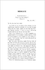 Message [Nathaniel E. Harris], Nov. 13, 1915 , Nov. 13, 1915